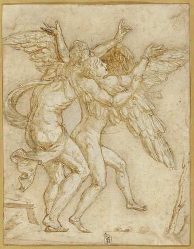 Daedalus a Ikaros od Giulio Romano