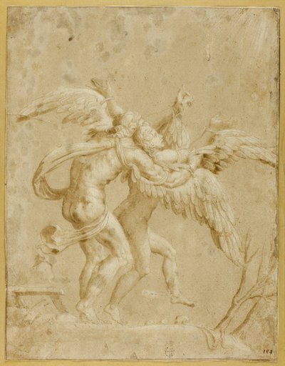 Daedalus a Ikaros od Giulio Romano