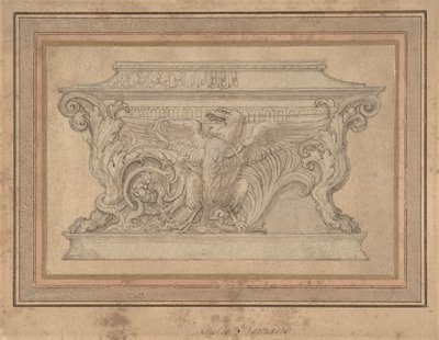 Design pro rakev s orlem Gonzaga, ca. 1527-46. od Giulio Romano
