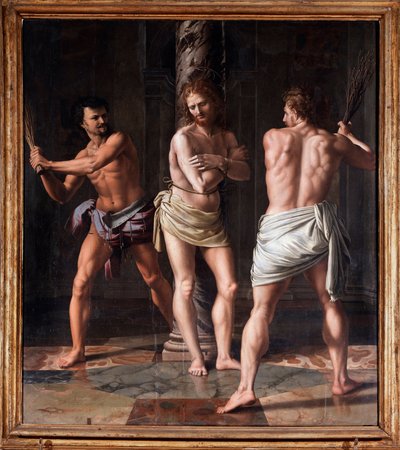 Bičování Krista od Giulio Romano