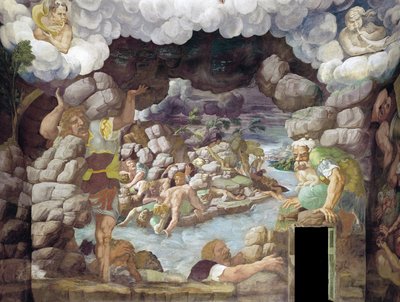 Pád obrů Síň obrů, 1536 od Giulio Romano