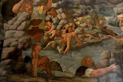 Pád obrů Síň obrů, 1536 od Giulio Romano