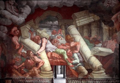 Pád Geantů (neboli Titánů) od Giulio Romano