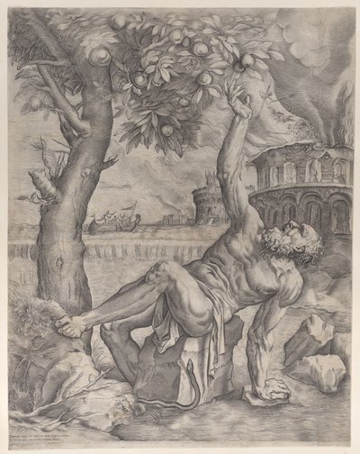 Tantalus, ca. 1557-70. od Giulio Sanuto