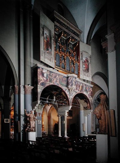 Varhany, malované 1546 od Giulio Taraschi