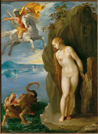 Perseus a Andromeda od Giuseppe (1568-1640) Cesari