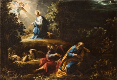 Agónie v zahradě (Kristus na Olivové hoře) od Giuseppe Cesari