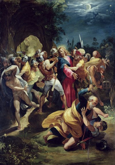 The Arrest of Christ, c.1590s (olej na panelu) od Giuseppe Cesari