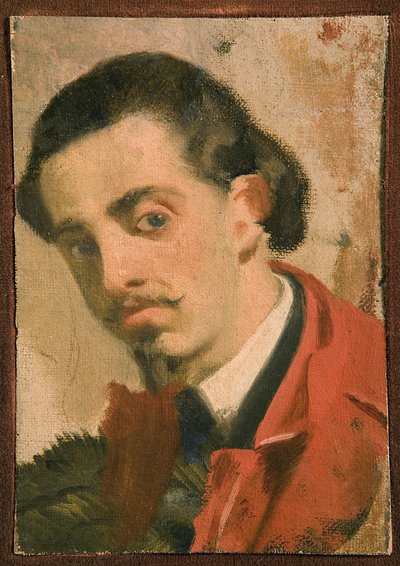 Portrét muže, součást triptychu, 1860-68 od Giuseppe Abbati