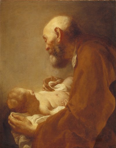 Svatý Šimon s Ježíškem, 18. století. od Giuseppe Angeli