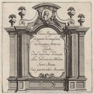Některé perspektivy od Giuseppe Antonio Landi