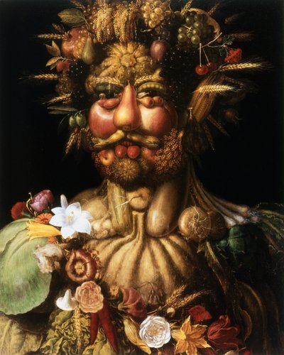 Vertumnus - Rudolf II, c1590 od Giuseppe Arcimboldi