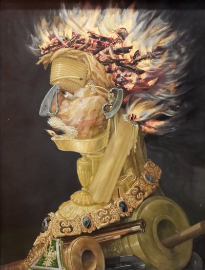 Německy: Feuer Fire od Giuseppe Arcimboldo