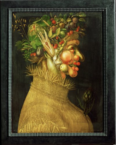 Léto, alegorie (malba na lipovém dřevě) od Giuseppe Arcimboldo