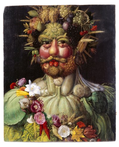 Vertumnuslabel QS:Lsv, „Portrét, alegorie“ od Giuseppe Arcimboldo