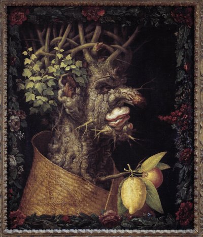 Zima. Alegorie o ročních obdobích. Obraz Giuseppe Arcimboldo (1527-1593). Musee du Louvre od Giuseppe Arcimboldo
