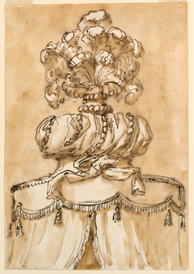 Detail opeřeného vrchlíku od Giuseppe Barberi
