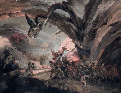 Pluto A Harlekýn V Pekle od Giuseppe Bernardino Bison