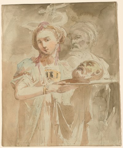 Salome s hlavou svatého Jana Křtitele od Giuseppe Bernardino Bison