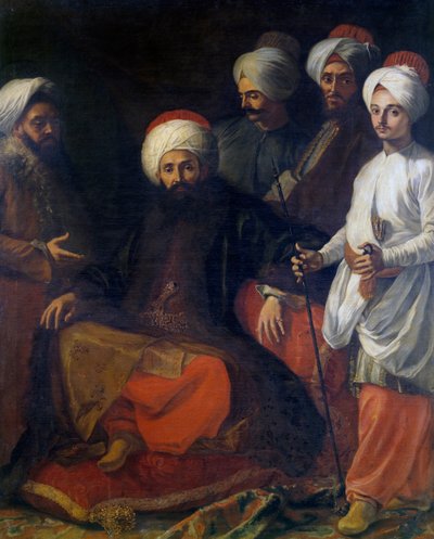 Turecké velvyslanectví v roce 1741 (obraz) od Giuseppe Bonito