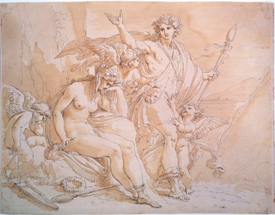 Bakchus a Ariadna, 80. léta 18. století. od Giuseppe Cades