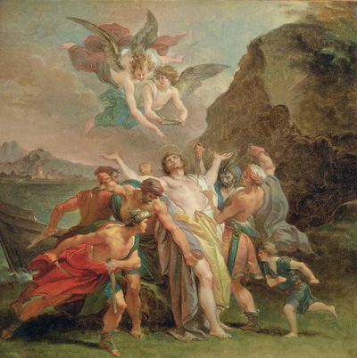 Umučení blahoslavené Signoretto Alliaty, kolem 1794-6 (olej na plátně) od Giuseppe Cades