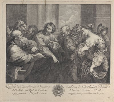 Kristus a žena přistižená při cizoložství, 1750-57. od Giuseppe Camerata