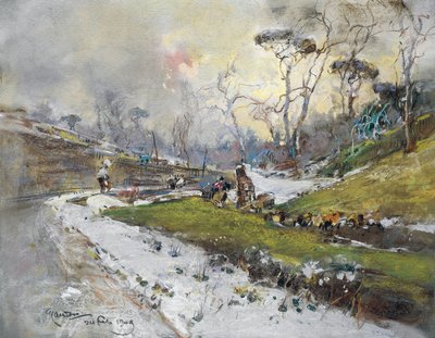 Krajina se silnicí od Giuseppe Casciaro