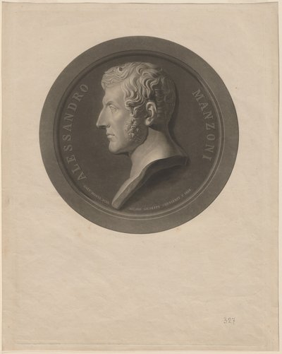 Alessandro Manzoni od Giuseppe Cornienti, after Gaetano Monti