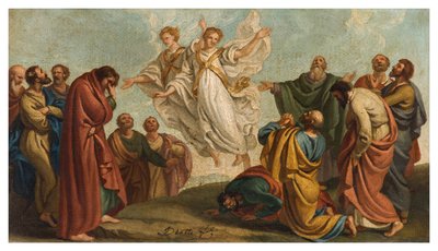 Giuseppe Diotti, Skica, Zjevení andělů apoštolům po Nanebevstoupení Páně od Giuseppe Diotti