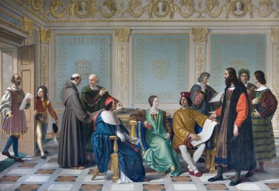 Umělci dvora Ludovica Marie Sforzy známí jako More ( Ludovico Maria Sforza detto il Moro od Giuseppe Diotti