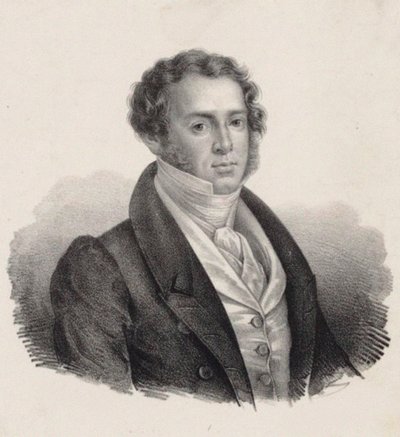 Portrét skladatele Saveria Mercadante 1795-1870. od Giuseppe Gozzini