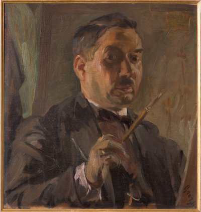 Autoportrét (olej na překližce) od Giuseppe Graziosi