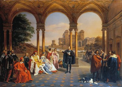 Torquato Tasso na dvoře rodu Este od Giuseppe Mancinelli