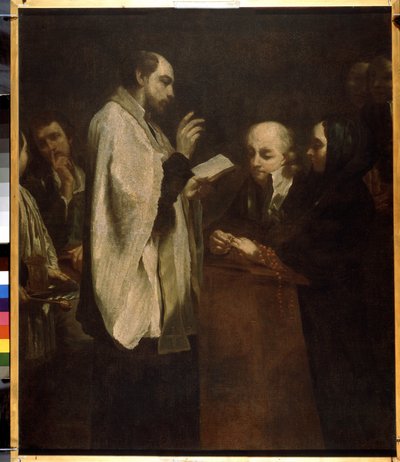 "Svatba" (Svatba) Obraz Giuseppe Maria Crespi (1665-1747) kolem roku 1710 Ermitážní muzeum, Petrohrad (Saint-Petersburg) od Giuseppe Maria Crespi