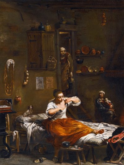 Lov na blechy par Crespi od Giuseppe Maria Crespi