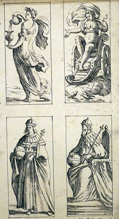Tarotové karty 17. století od Giuseppe Maria Mitelliho od Giuseppe Maria Mitelli