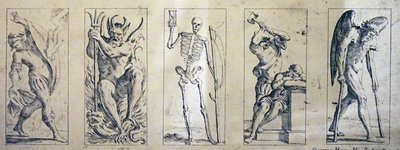 Tarotové karty 17. století od Giuseppe Maria Mitelliho od Giuseppe Maria Mitelli