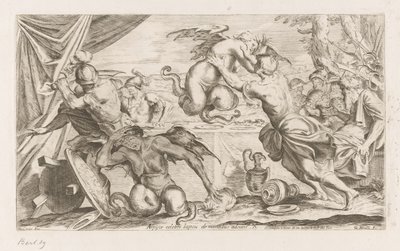 Aeneas a jeho společníci bojují s Harpyjemi Arpijae celebri lapsu de montibus adsunt (název na objektu) Putování Aeneas (název série) L