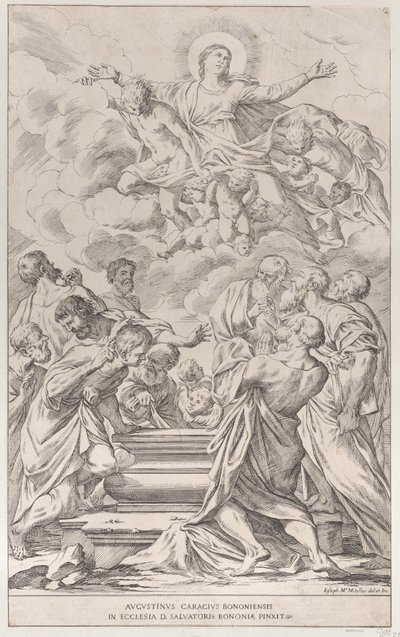 Deska 2: Nanebevzetí Panny Marie, 1678. od Giuseppe Maria Mitelli