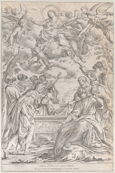 Deska 3: Nanebevzetí Panny Marie, 1678. od Giuseppe Maria Mitelli