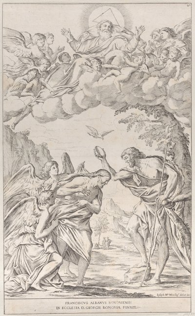Deska 8: Křest Krista, 1678. od Giuseppe Maria Mitelli