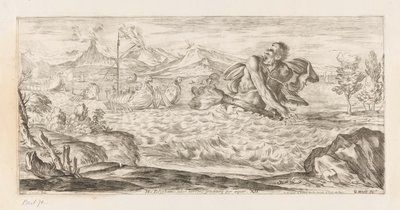Polyphemus achtervolgt de vloot van Aeneas Zde je přítomen Polyphemus, příšerný, kráčí po pláni (název na předmětu) Omzwervingen van Aeneas (název série) L
