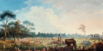Oslava na statcích na počest Ferdinanda III., Hry na louce Velkého Dubu od Giuseppe Maria Terreni