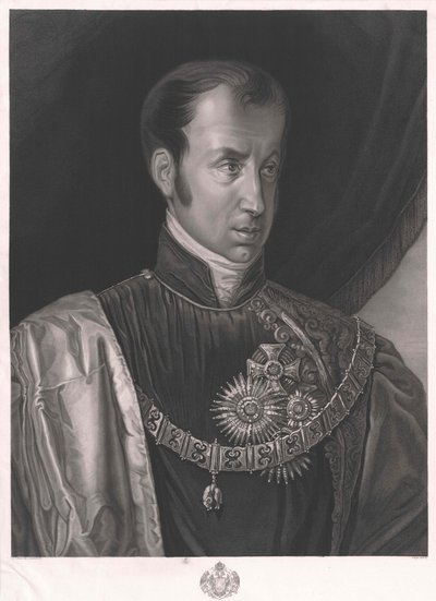 Rakouský císař Ferdinand I. (tisk) od Giuseppe Molteni