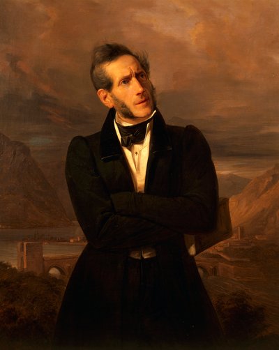 Portrét Alessandra Manzoniho (Milán od Giuseppe Molteni
