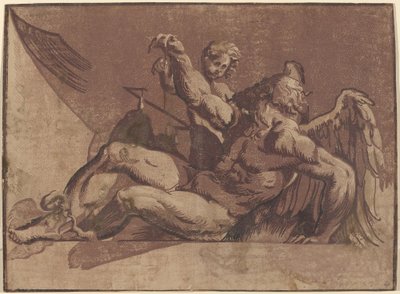 Saturn od Giuseppe Nicolo Vicentino, after Giovanni Antonio Pordenone