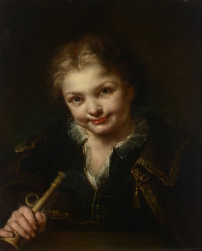 Chlapec s trubkou od Giuseppe Nogari