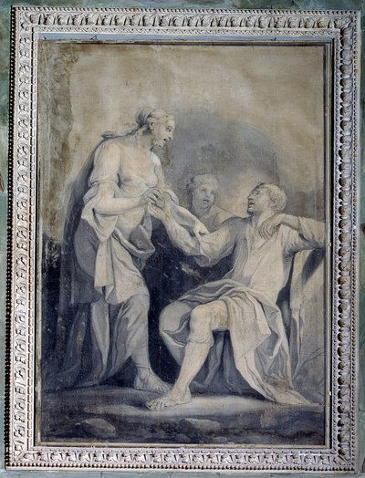 Lidstvo pomáhá neštěstí (Monochromatická kresba od Giuseppe Paganelli