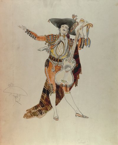Kostýmní skica od Giuseppe Palanti